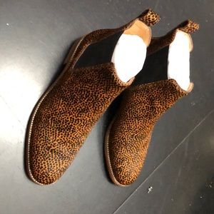 Madewell cheetah booties